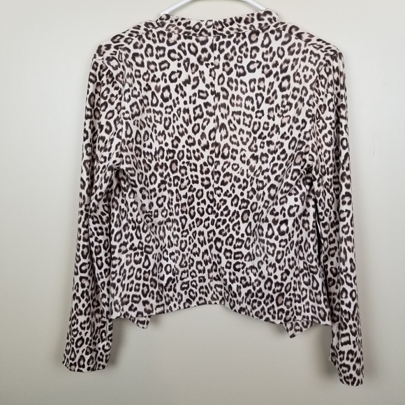 BB Dakota Aleah Leopard Print Drape Jacket size XS - Picture 7 of 7